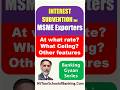 NEW INTEREST Subsidy Scheme for MSME Exporters