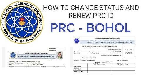 CHANGE STATUS AND RENEW PRC ID AT PRC BOHOL | Step-by-step Tutorial - Muzika Hamlette Malon