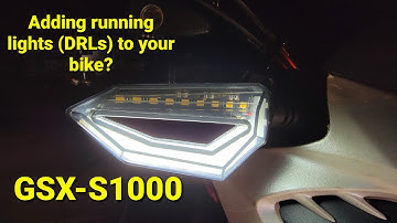 GSX-S1000 - Installing LED Turn Dignals with Daytime Running Lights