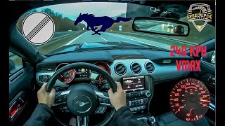 Ford Mustang 2.3 EcoBoost I 317 HP I ON GERMAN AUTOBAHN (NO LIMIT) by SpeedUpDE