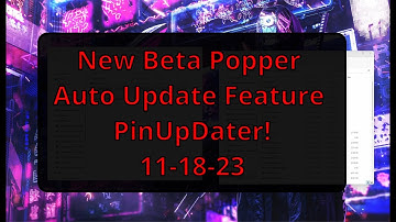 New Beta Pinball Files Auto Update, PinUpDater