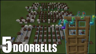 How To Build 5 Doorbells in Minecraft! (Note Block Tutorial)
