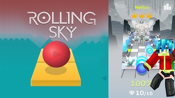 [ToiletKing] Rolling Sky - Relics 100% All Gems & Crowns