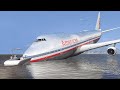 Realistic Boeing 747 Water Emergency Landing Crash When Pilot Got Too Sick GTA 5