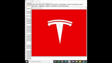 Design Tesla Logo using Python turtle graphic