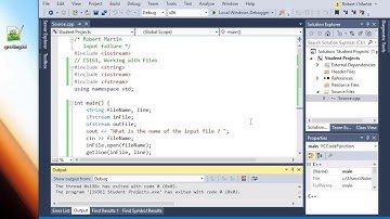 Opening Files in Visual Studio Part 1
