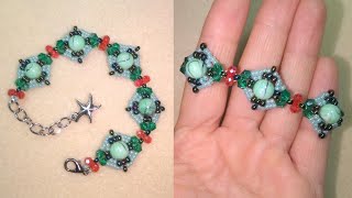 Bileklik yapımı * Браслет из бусин * Beaded bracelet *