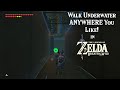 How to Walk Underwater With Collision Overload and the Boomerang Curse in Zelda Breath of the Wild!