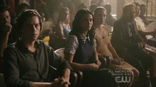 Riverdale 3x01 Archie takes a plea deal & pleads guilty. Veronica breaks down.