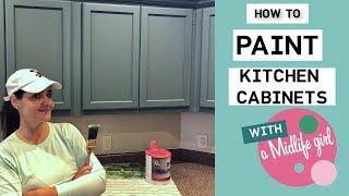 How to Paint Kitchen Cabinets with a DIY Hack to Save Time and Money!