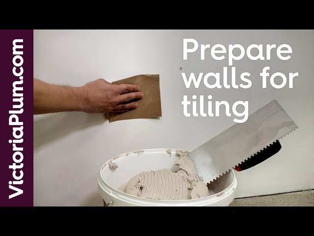 How to mix and apply wall tile adhesive - tiling tips from Victoria Plum 