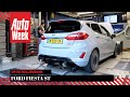 Ford fiesta st 2018  op de rollenbank