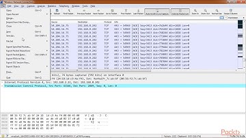 Analyzing Network Traffic with Wireshark 2.6  :  Saving Capture | packtpub.com