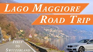 Driving the Scenic Road along Lago Maggiore from Italy to Switzerland