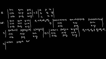 Solution of determinant without expanding / NCERT Ex. 4.2 Question 5