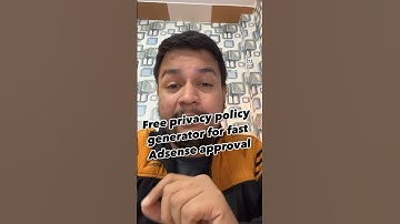 100% Free Privacy Policy Generator tool 🔥🤘 #privacypolicy #adsense #blogger #adsenseapproval