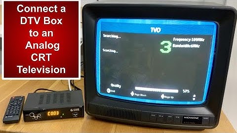 Hoe sluit je een digitale tv-converterbox aan op een analoge CRT-tv - DTV-box op oudere televisie