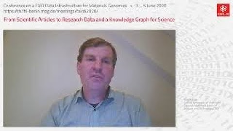Sören Auer: From Scientific Articles to Research Data and a Knowledge Graph for Science
