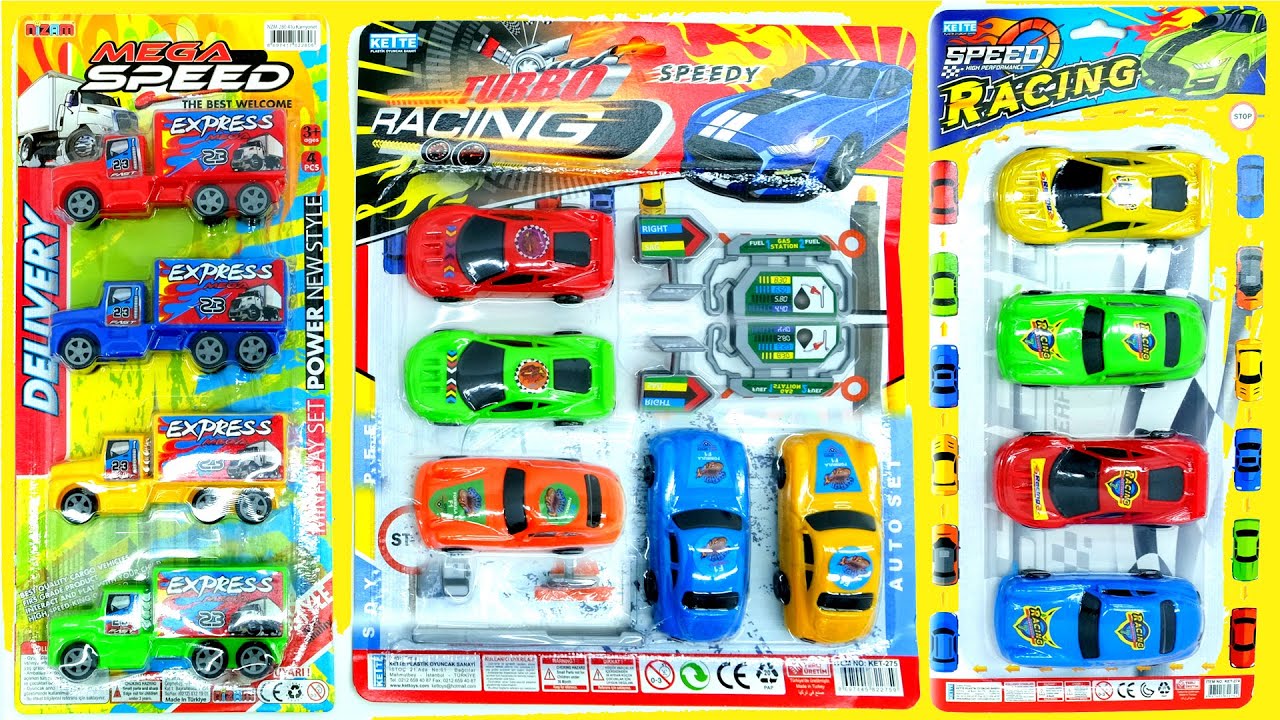 Toy Car and Trucks Collection ASMR, Unboxing Toy Cars YouTube