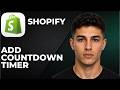How To Add A Countdown Timer On Product And Cart Page In Shopify (Step By Step Tutorial 2026)