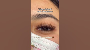 Wispy Hybrid Lash Extensions #lashextensions #viral #lashes #tips #lashartist #lashsupplies