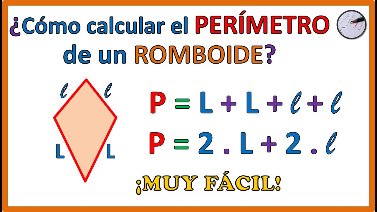 Formula Para Calcular El Perimetro Y Area Del Rombo Printable