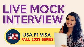 USA  F1 Visa Mock Interview  Fall 2023 | For Master's and Bachelor's | Complete question bank