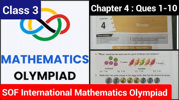 Class 3 | Maths Olympiad | Chapter 4| Question 1-10 | Money | SOF | IMO | Class3 maths worksheet
