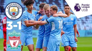 CITY STRETCH UNDER-18 PREMIER LEAGUE NORTH ADVANTAGE | Man City 3-1 Liverpool | Highlights