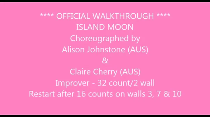 ISLAND MOON ( OFFICIAL WALK THROUGH)