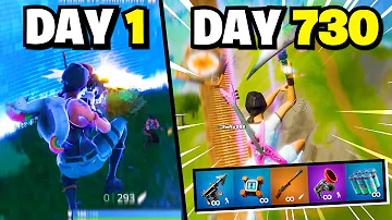 My Fortnite Trickshot Evolution - 2 YEAR Progression