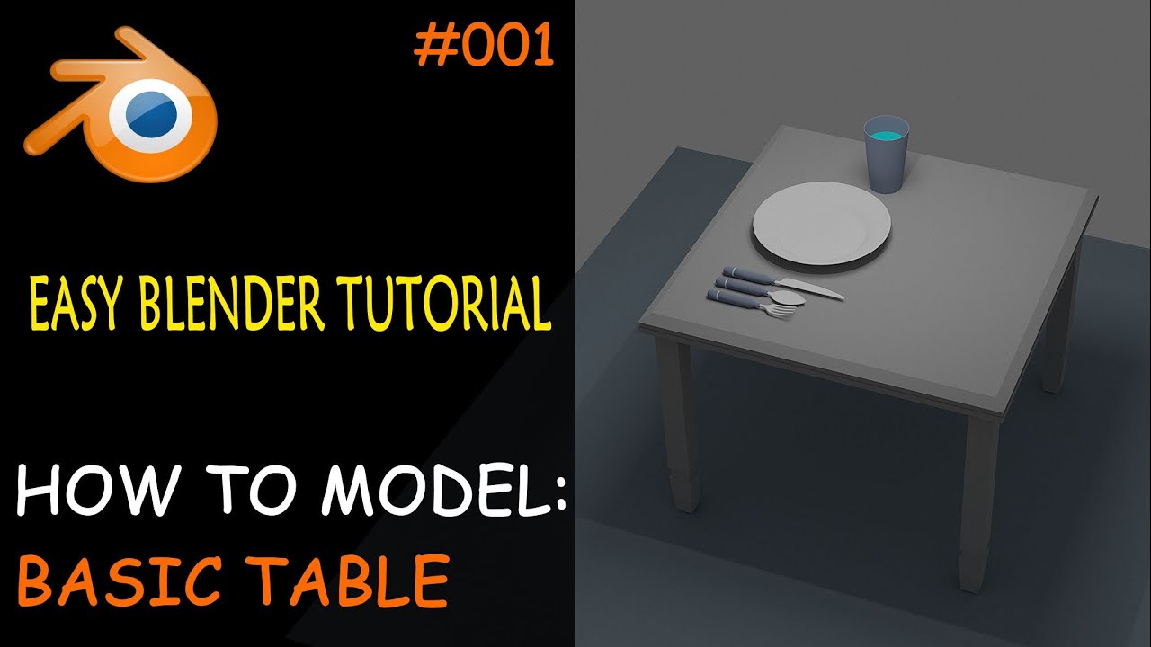Blender Tutorial - Basic Table # 001 - YouTube