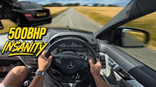 500BHP C63 AMG on COUNTRY ROADS | POV Drive | EXTREMELY LOUD W204