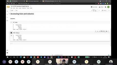 Data Analysis with PANDAS library | SCOSH Python Workshop