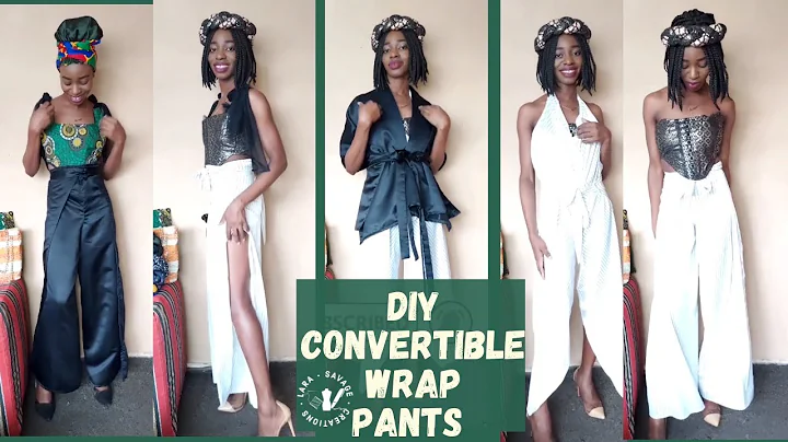 Making DIY Zero Waste Wrap Pants | How To CUT AND SEW WRAP PANTS | ZERO waste DIY Wrap Pants