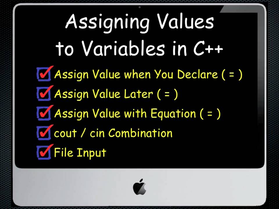 Assign Values C++ - YouTube