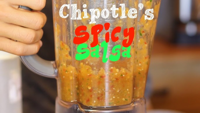 Blow Your Mind Off Spicy Salsa Chipotle S Tomatillo Chile Recipe Clone Youtube