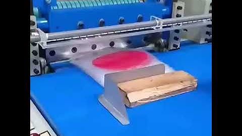 Máy cắt bọc ni lông 2 line độc lập.