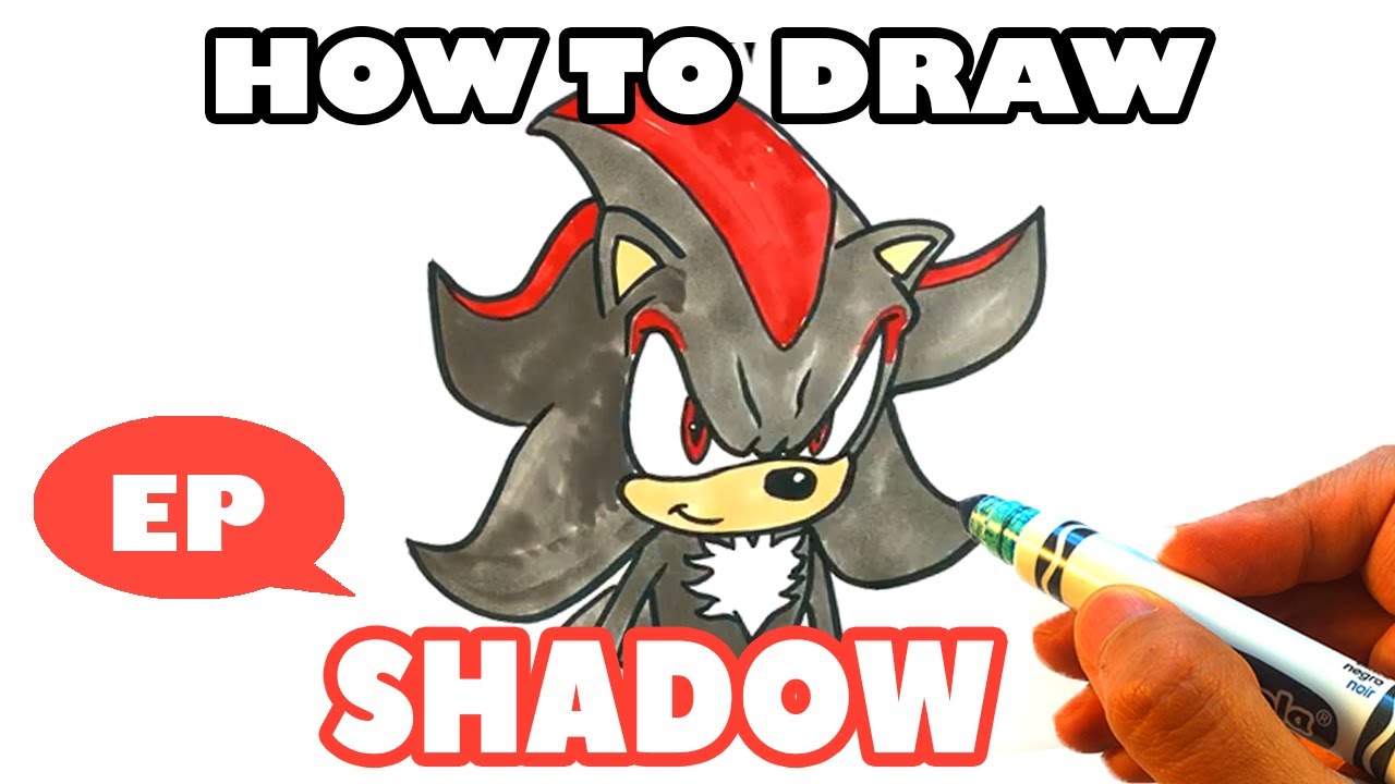 EASY How to Draw SHADOW THE HEDGHOG from Sonic - YouTube