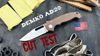 🇺🇸Cut Test: Demko AD20! American Made Badassery!