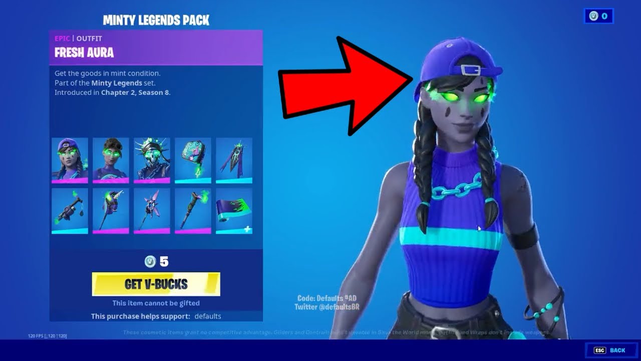 Comprar Fortnite: Pacote Lendas Menta (The Minty Legends Pack)