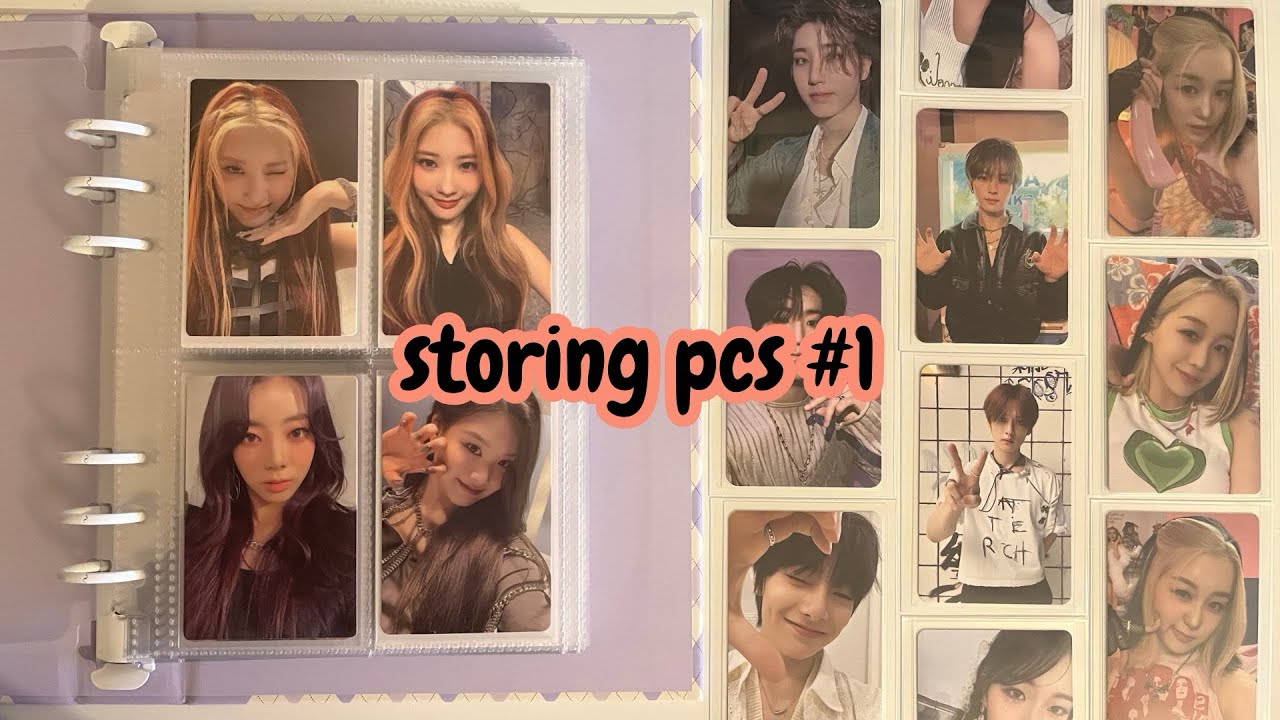 storing 150+ pcs in my binder!! (stray kids, kep1er, purple kiss & more)