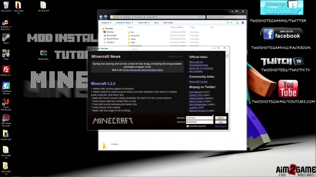 How to install Modloader for Minecraft 1.5.1 - YouTube