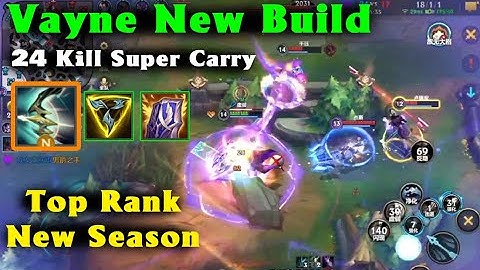 Best Vayne Tốc chiến | Vayne lên Cung Chạng Vạng gánh team kinh dị với 24 mạng ở Top Rank mùa mới