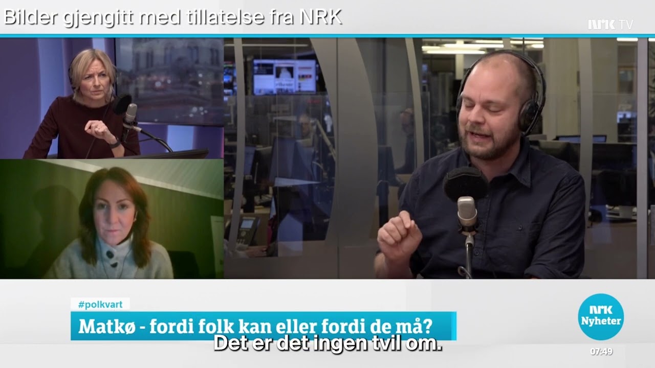 Mímir Kristjánsson om matkøene - NRK Politisk kvarter 06.12.23