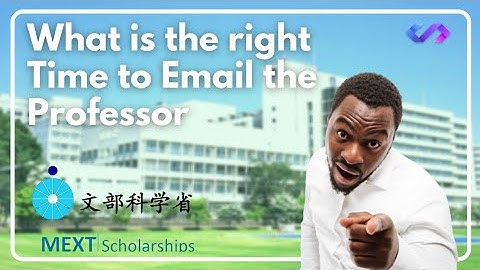 When You Should Email to Professor to Get Fast Response!!