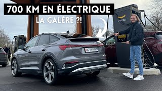 700 km en Audi Q4 e-tron: voici la réalité en voiture électrique !