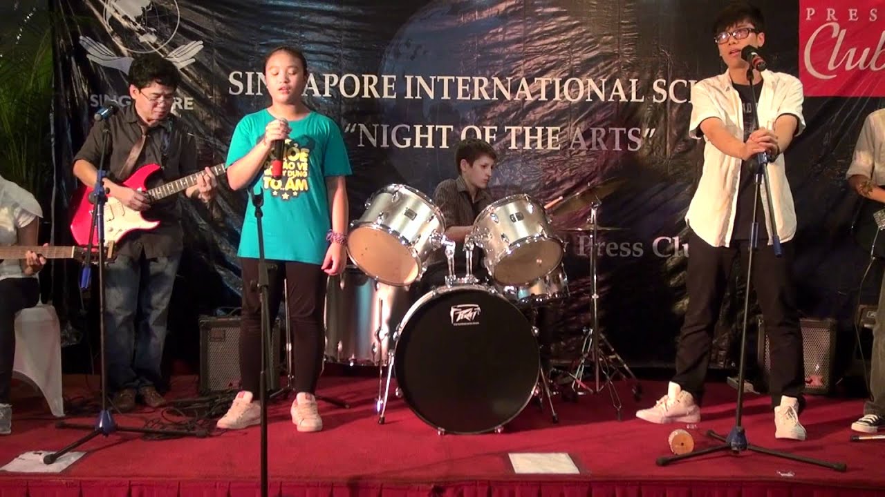While My Guitar Gently Sweeps - SIS Student Rock Band (A Night Of The Arts 2012)