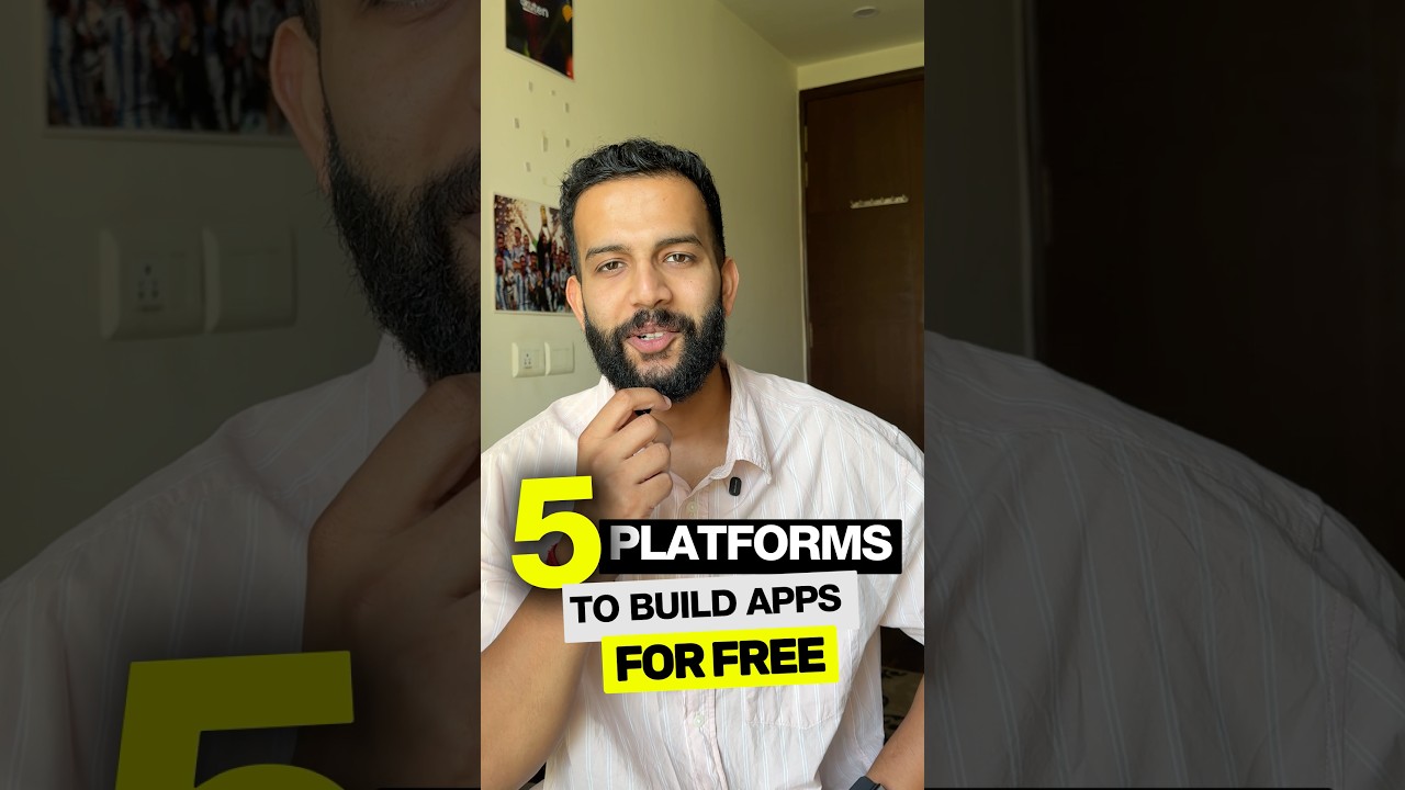 5 Platforms to Build Apps for FREE in 2026 | No Code App Builders #nocode
