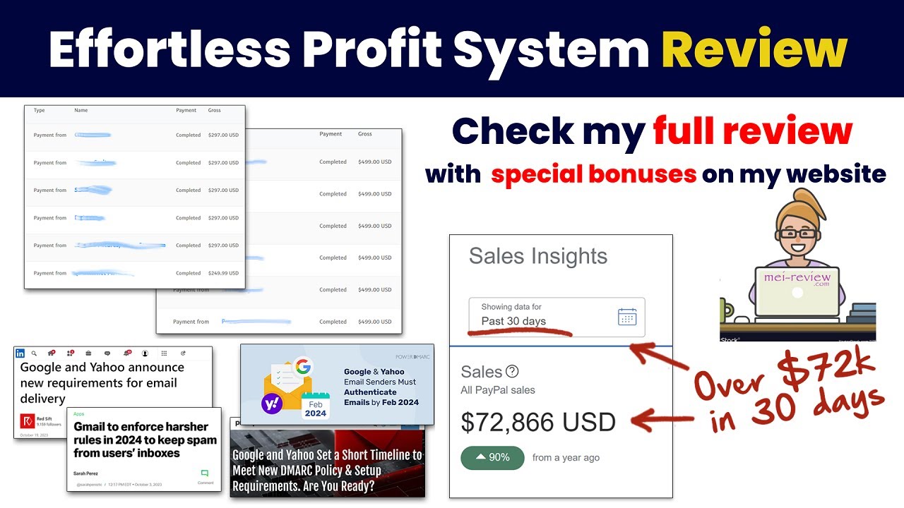 Effortless Profit System Review: Cash in on Google's new email rules?